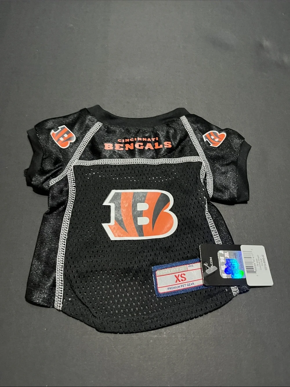 Cincinnati Bengals Littlearth NFL Stretch Pet Jersey, Size XS
